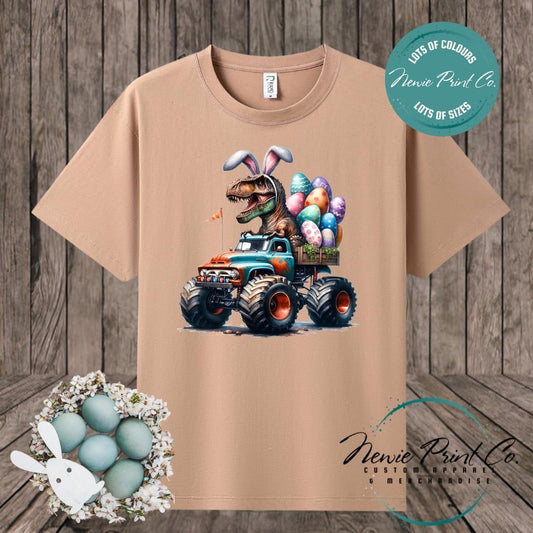 Monster Truck Dino - Easter T-shirt Adult