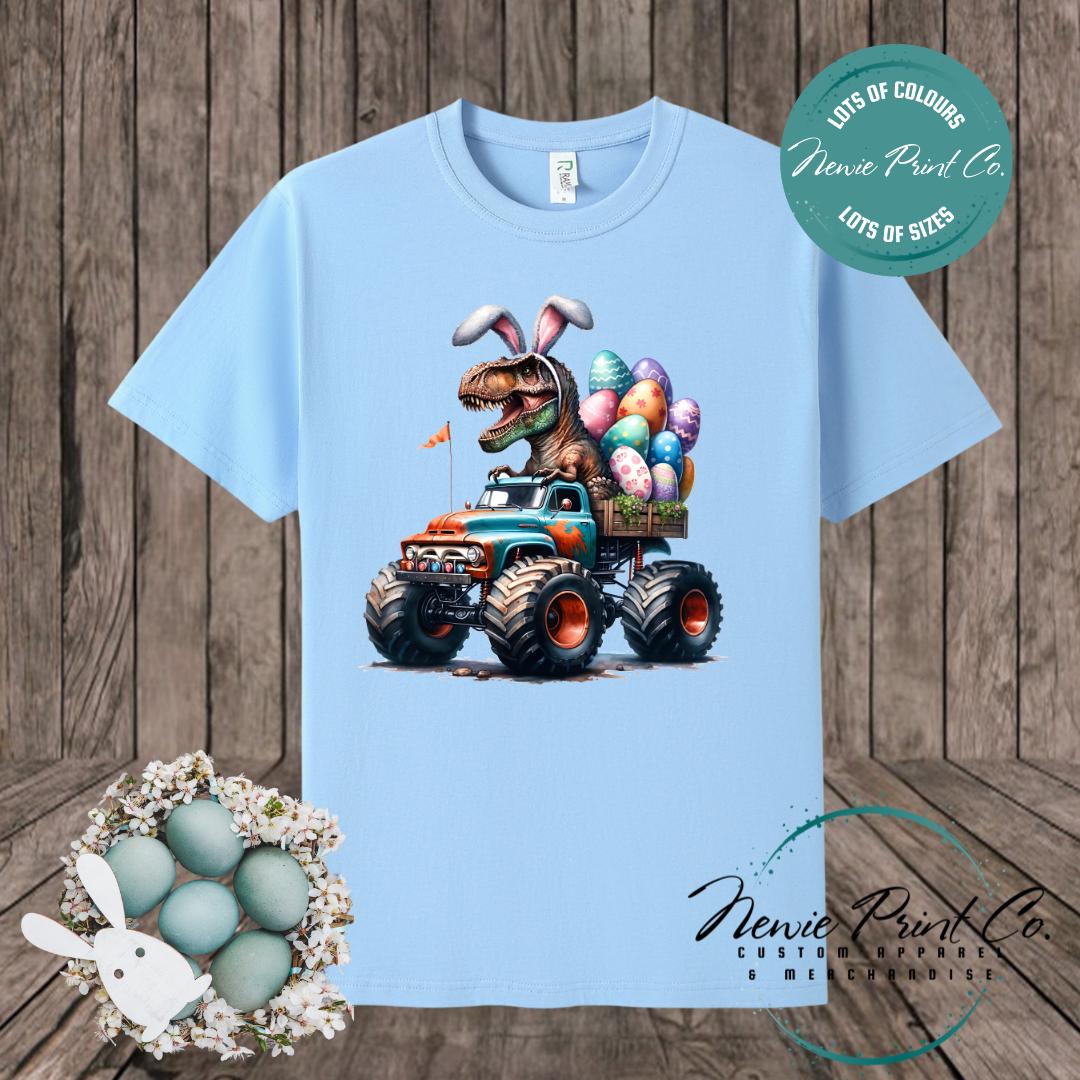 Monster Truck Dino - Easter T-shirt Adult