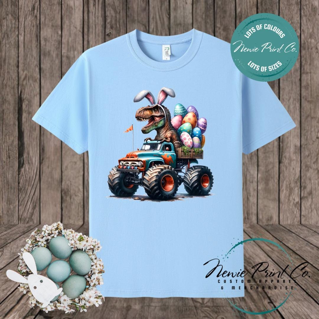 Monster Truck Dino - Easter T-shirt Kids