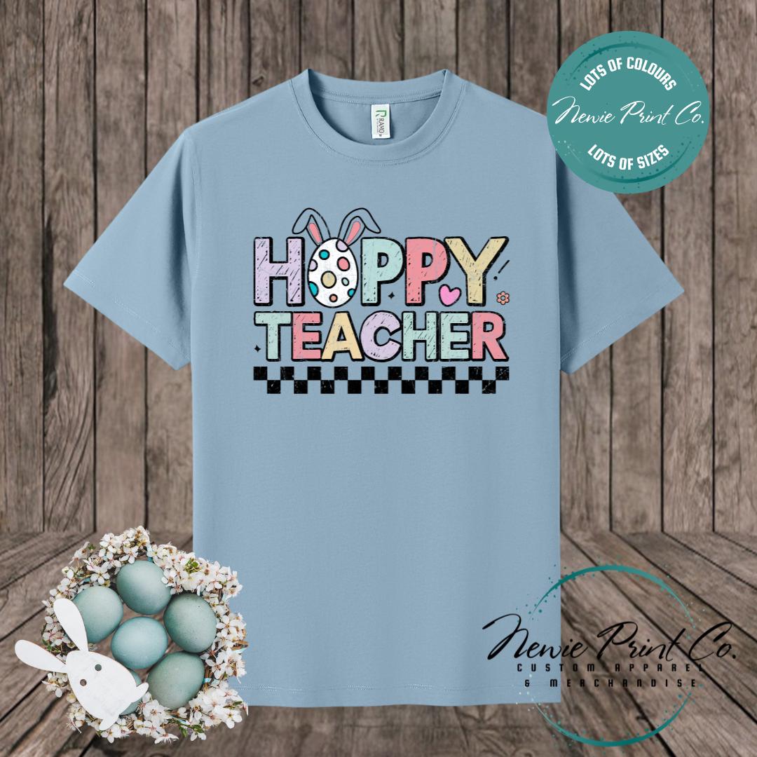 Hoppy Teacher - Easter T-shirt Adult