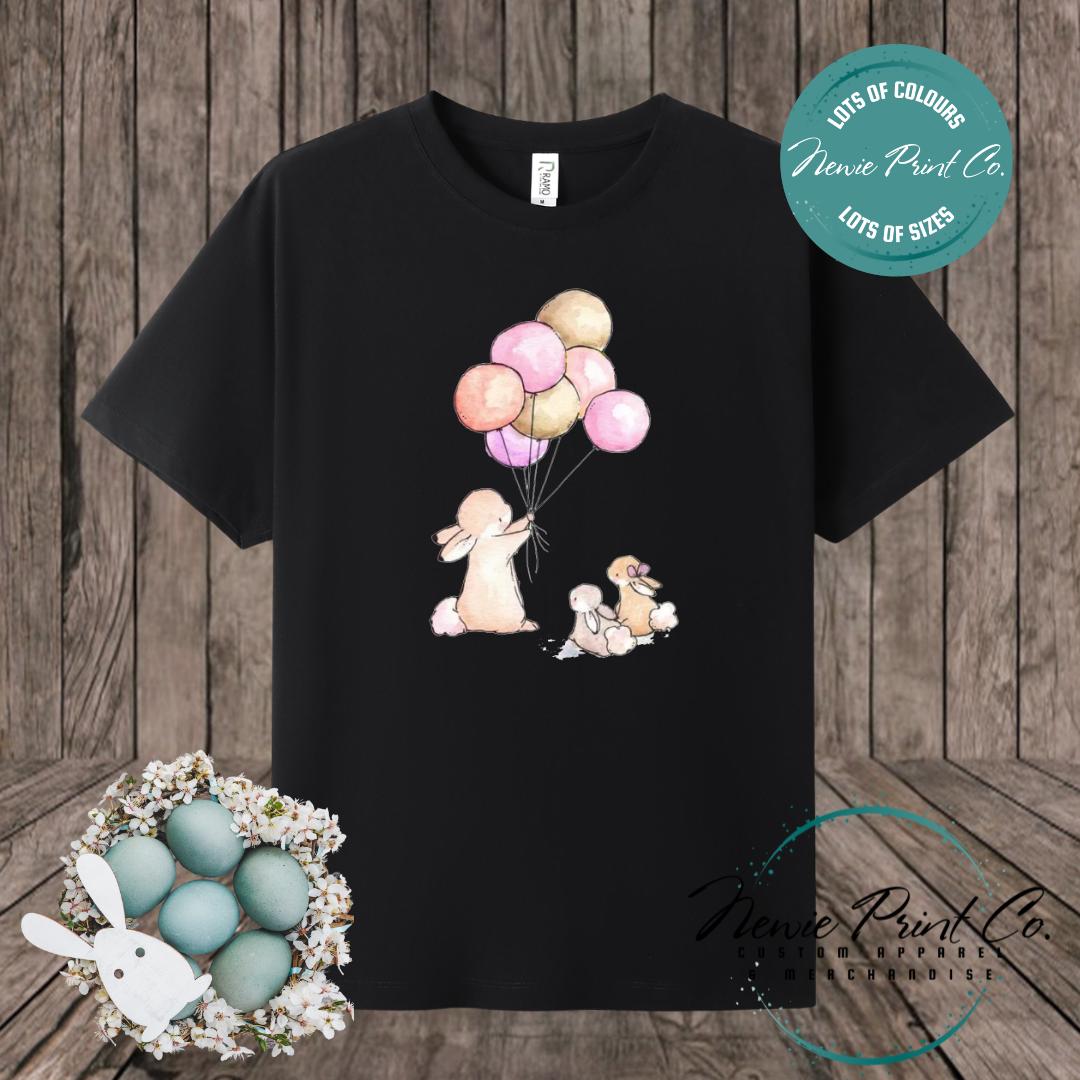 Balloon Bunny - Easter T-shirt Kids