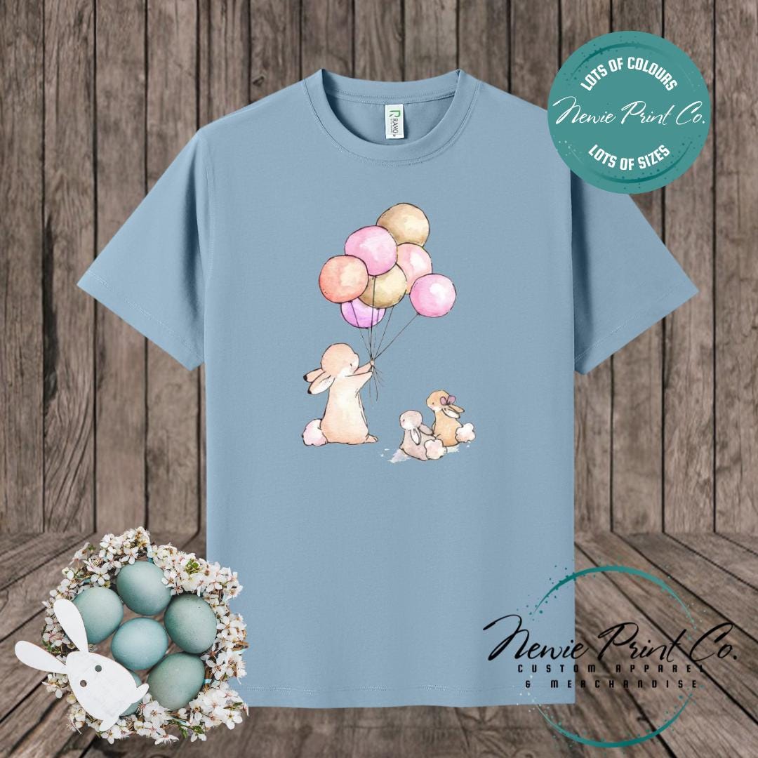 Balloon Bunny - Easter T-shirt Kids