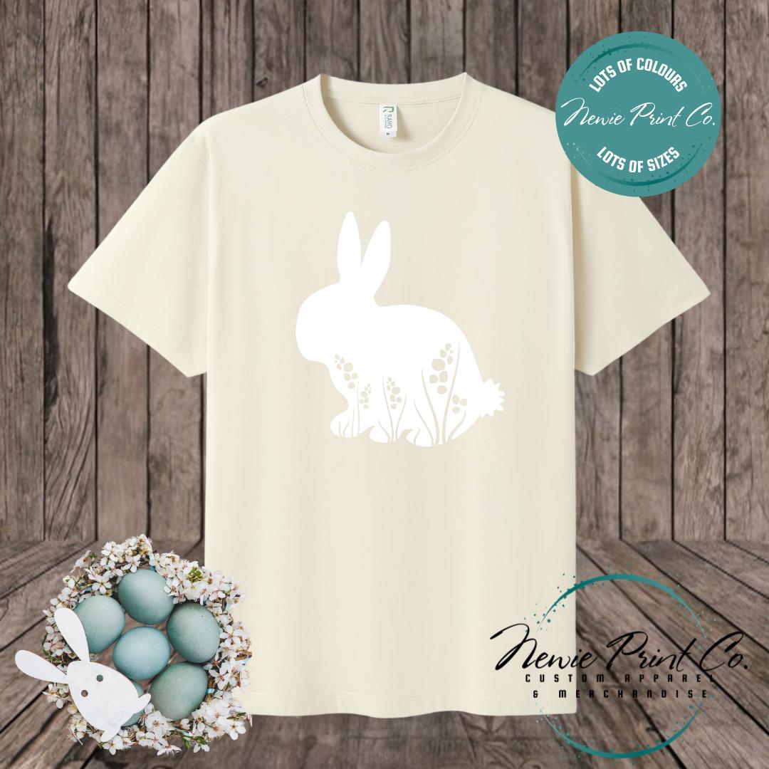 Floral Bunny - Easter T-shirt Kids