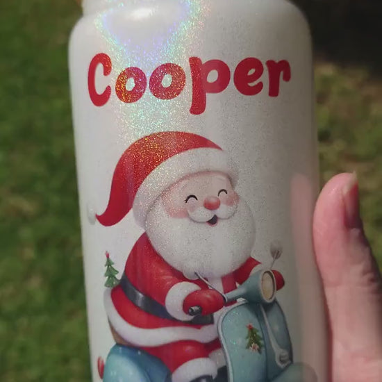 Santa with Presents Christmas Shimmer Cup