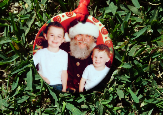 Custom Photo Ceramic Ornament - Christmas Keepsake