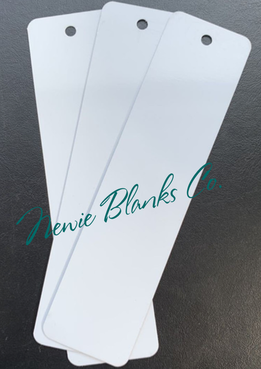 Aluminum Double Sided Sublimation Bookmark  Approx 153mm x 380mm  Perfect for weddings, business, teacher or student gifts  Ready to personalise Tassel Included   