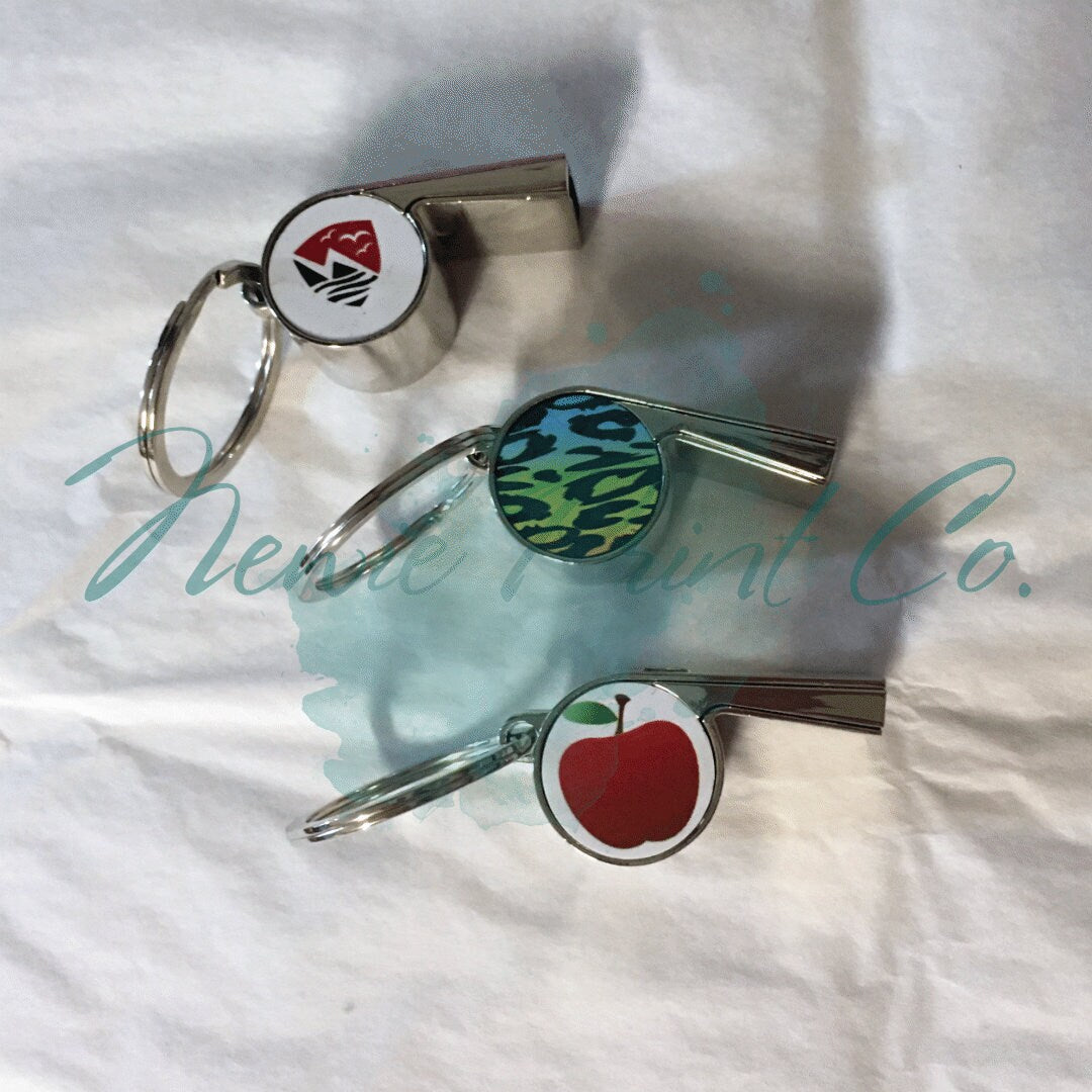 Personalized Whistle Key ring